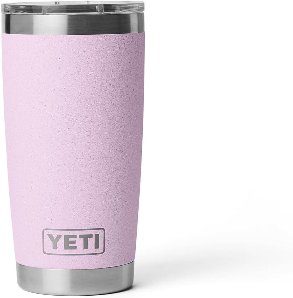 imageYETI Rambler 20 oz Stainless Steel Vacuum Insulated Tumbler wMagSlider LidCherry Blossom Textured
