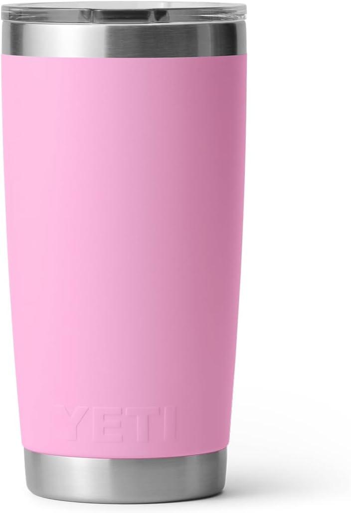 imageYETI Rambler 20 oz Stainless Steel Vacuum Insulated Tumbler wMagSlider LidPower Pink