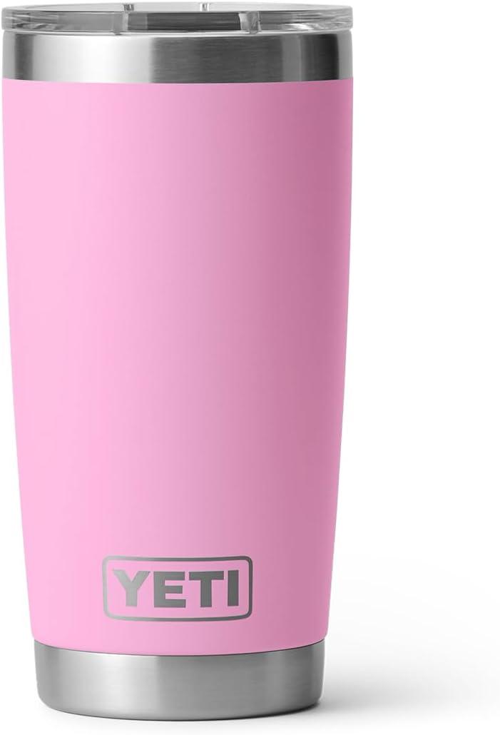 imageYETI Rambler 20 oz Stainless Steel Vacuum Insulated Tumbler wMagSlider LidPower Pink