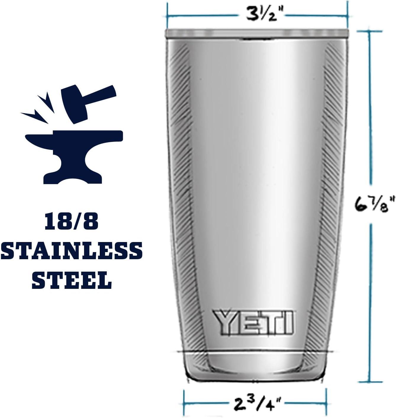 imageYETI Rambler 20 oz Stainless Steel Vacuum Insulated Tumbler wMagSlider LidWild Vine Red