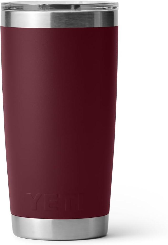 imageYETI Rambler 20 oz Stainless Steel Vacuum Insulated Tumbler wMagSlider LidWild Vine Red