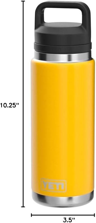 imageYETI Rambler 26 oz Bottle Vacuum Insulated Leakproof Stainless Steel with Chug CapAlpine Yellow