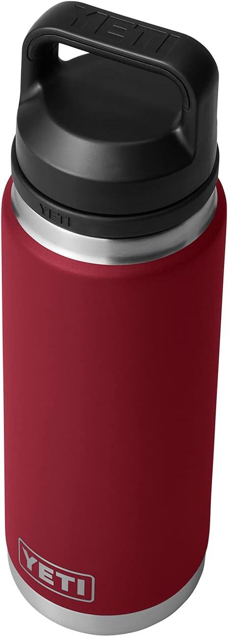 imageYETI Rambler 26 oz Bottle Vacuum Insulated Leakproof Stainless Steel with Chug CapHarvest Red