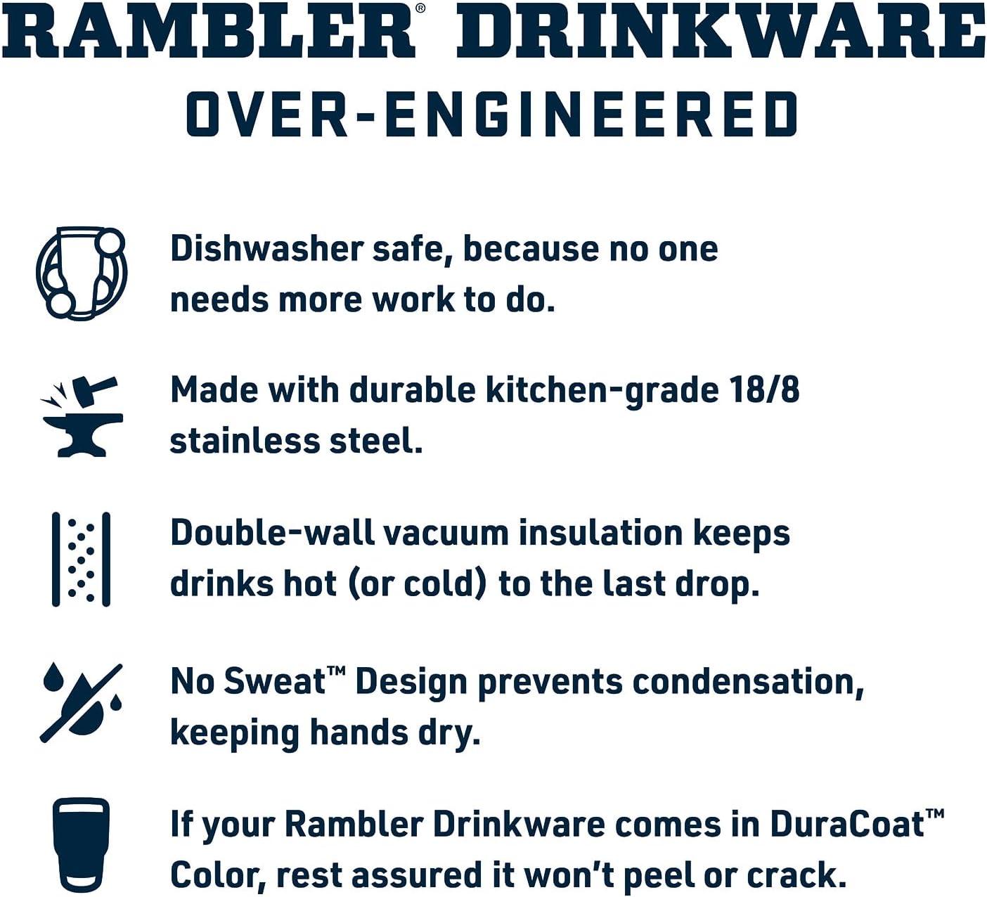 imageYETI Rambler 26 oz Bottle Vacuum Insulated Leakproof Stainless Steel with Chug CapKing Crab