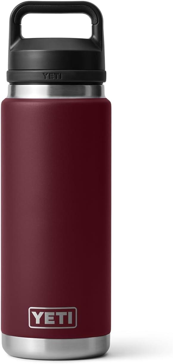 imageYETI Rambler 26 oz Bottle Vacuum Insulated Leakproof Stainless Steel with Chug CapWild Vine Red