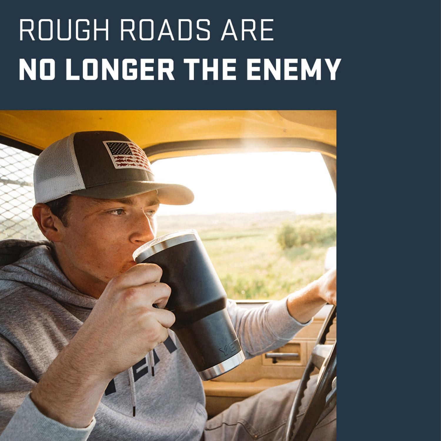 imageYETI Rambler 30 oz Travel Mug Stainless Steel Vacuum Insulated with Stronghold LidWetlands Brown