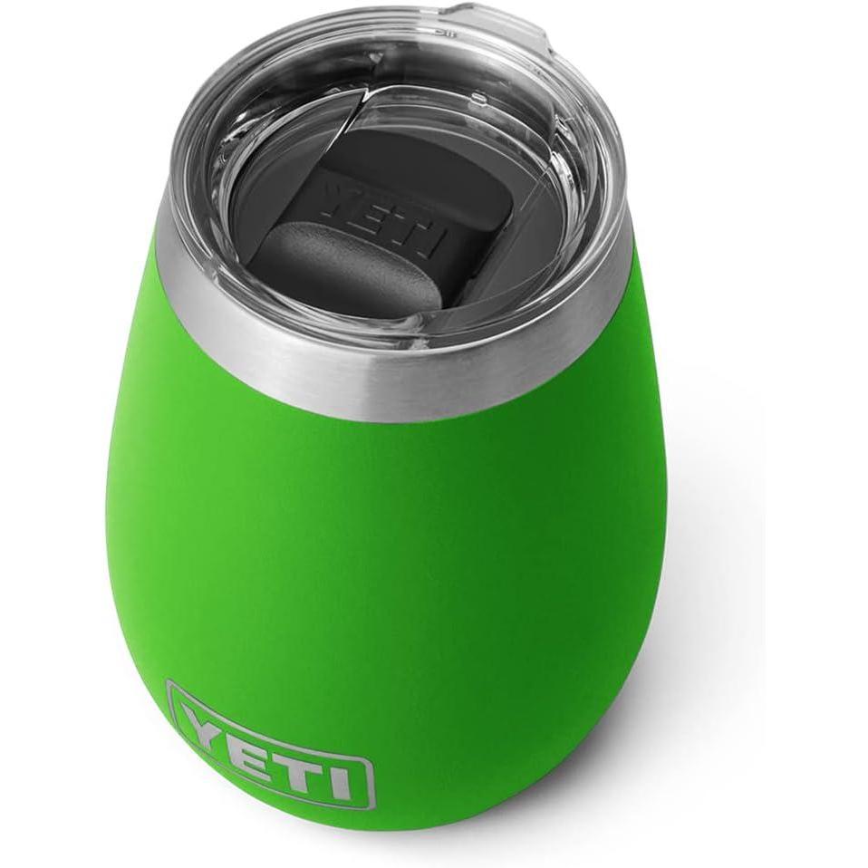 imageYETI Rambler 10 oz Wine Tumbler Vacuum Insulated Stainless Steel with MagSlider Lid NavyCanopy Green