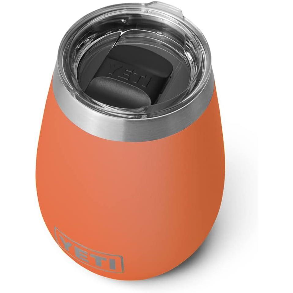 imageYETI Rambler 10 oz Wine Tumbler Vacuum Insulated Stainless Steel with MagSlider Lid NavyHigh Desert Clay