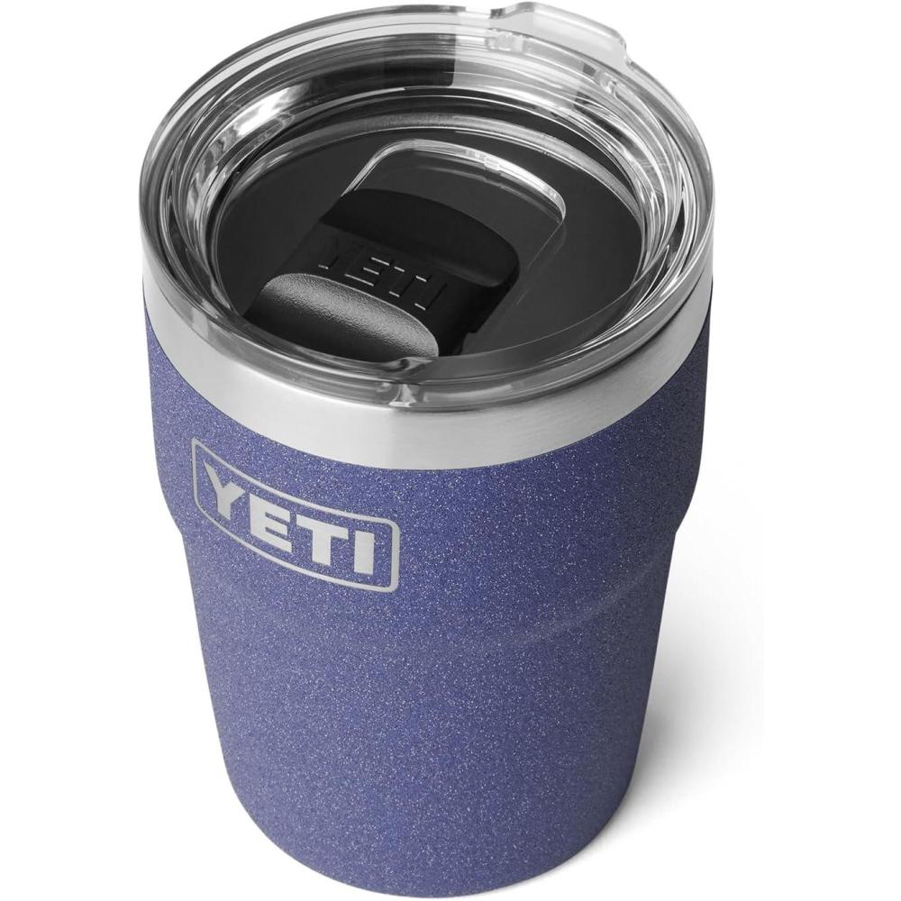 imageYETI Rambler 16 oz Stackable Tumbler Vacuum Insulated Stainless Steel with MagSlider LidMoon Dust  Textured