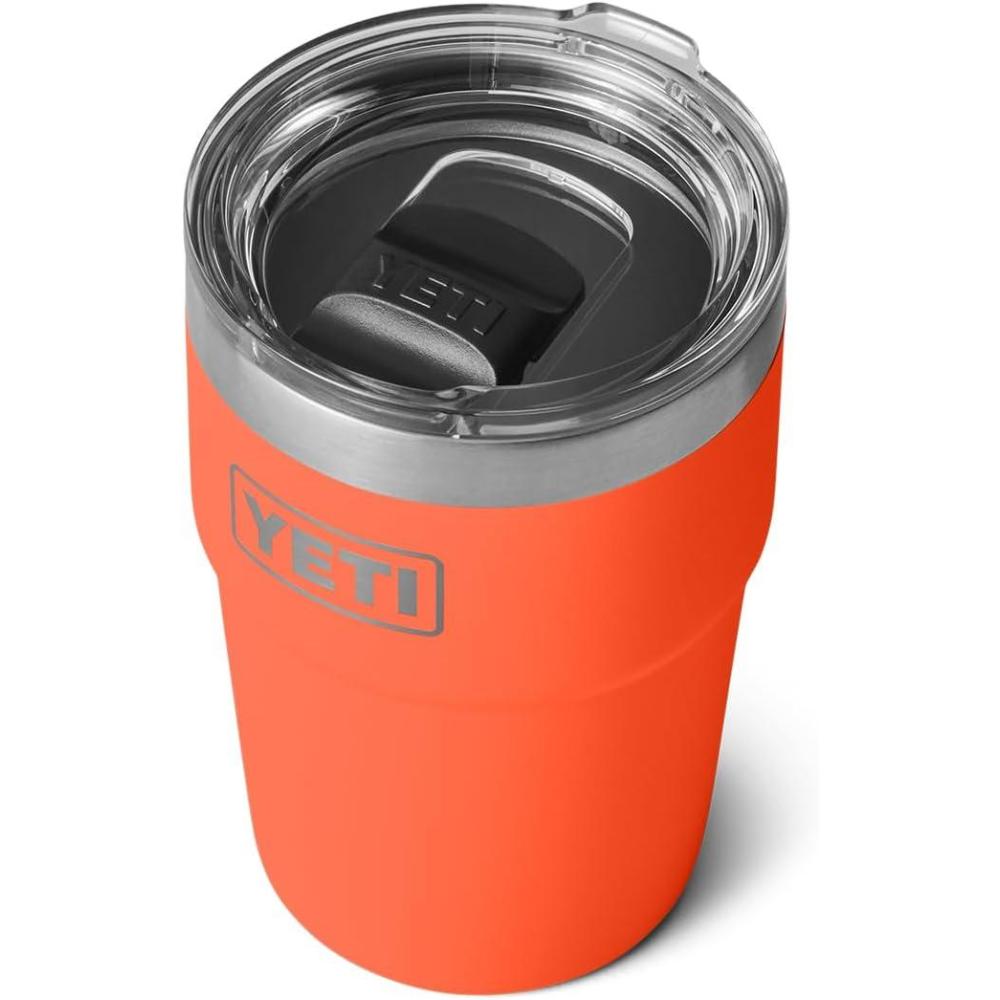 imageYETI Rambler 16 oz Stackable Tumbler Vacuum Insulated Stainless Steel with MagSlider LidPapaya