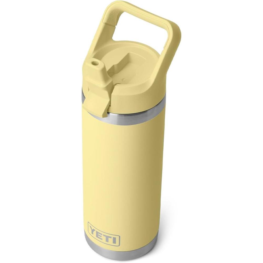 imageYETI Rambler 18 oz Bottle Vacuum Insulated Stainless Steel with Straw Cap Moon DustDaybreak Yellow