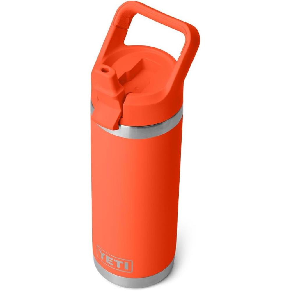 imageYETI Rambler 18 oz Bottle Vacuum Insulated Stainless Steel with Straw Cap Moon DustPapaya