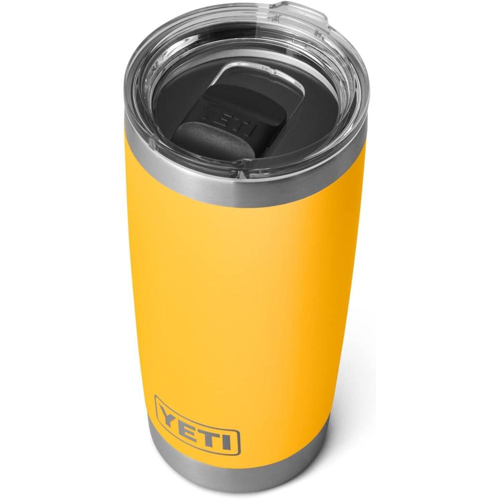 imageYETI Rambler 20 oz Stainless Steel Vacuum Insulated Tumbler wMagSlider LidAlpine Yellow