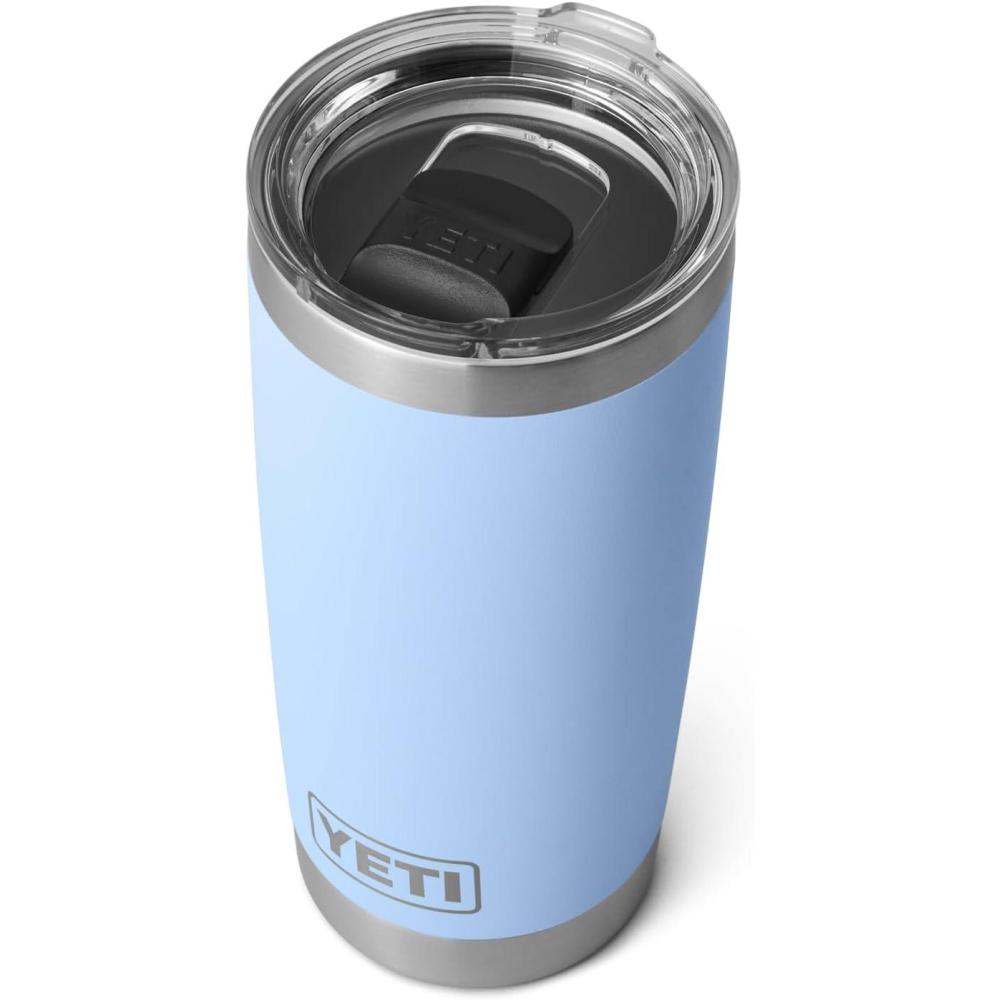 imageYETI Rambler 20 oz Stainless Steel Vacuum Insulated Tumbler wMagSlider LidBig Sky Blue