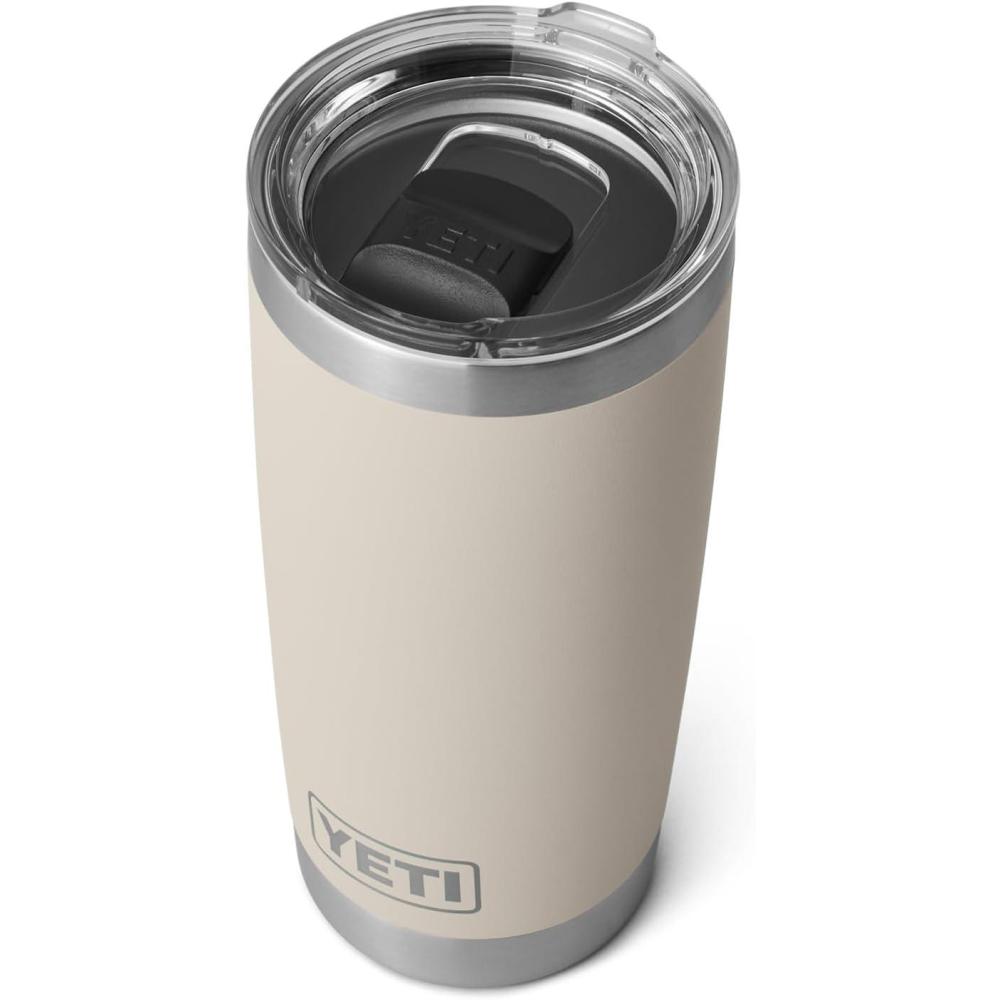 imageYETI Rambler 20 oz Stainless Steel Vacuum Insulated Tumbler wMagSlider LidCape Taupe