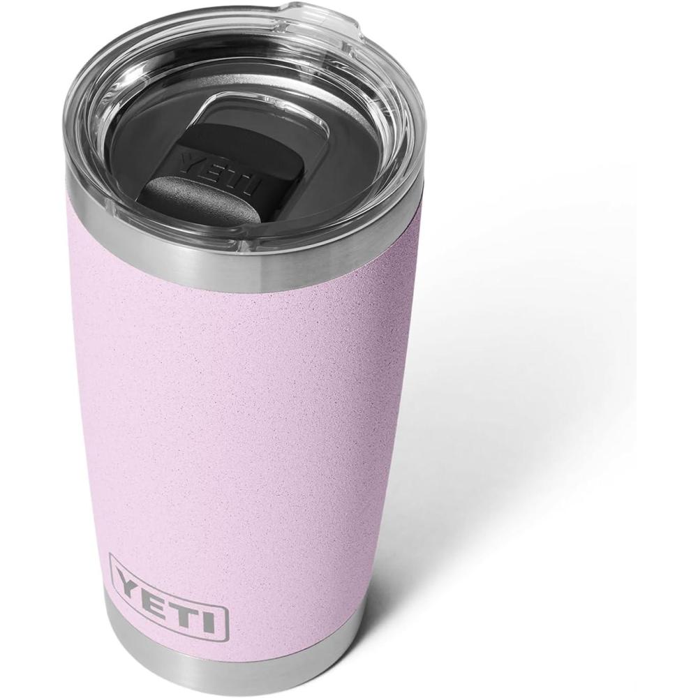 imageYETI Rambler 20 oz Stainless Steel Vacuum Insulated Tumbler wMagSlider LidCherry Blossom  Textured