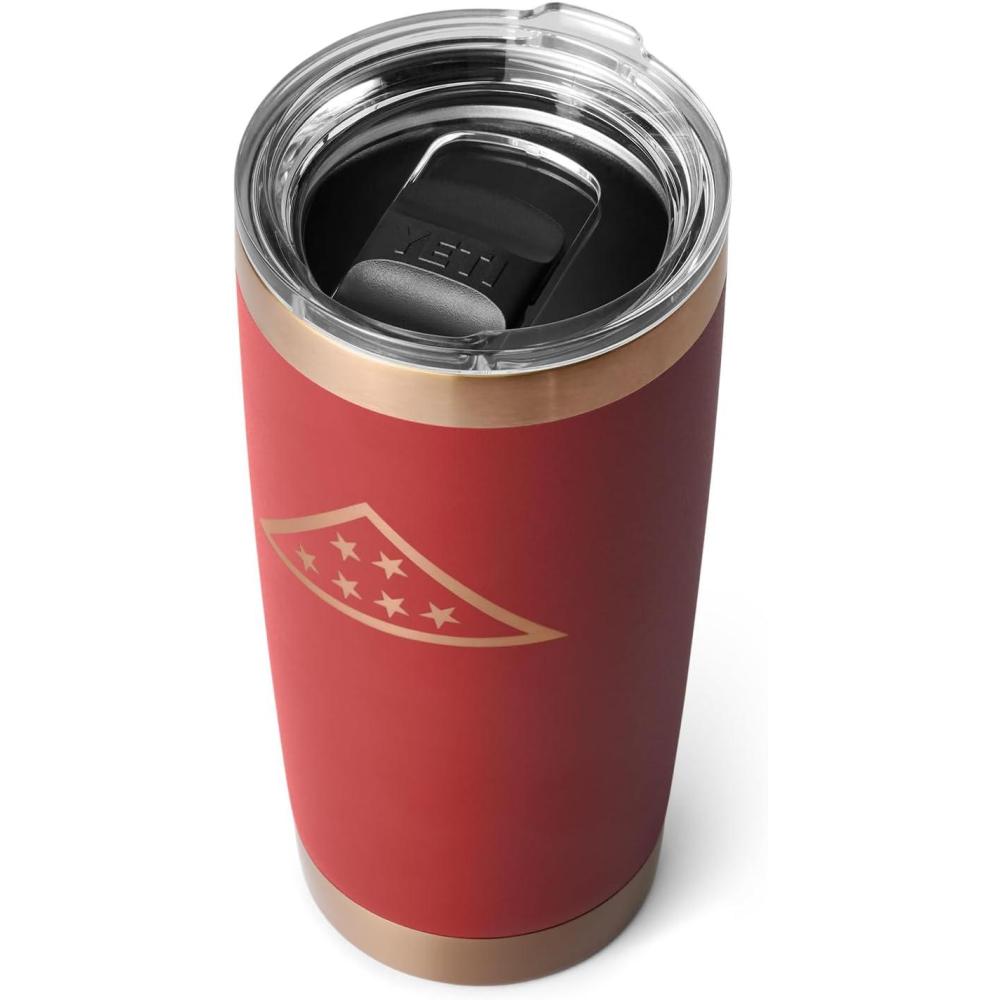 imageYETI Rambler 20 oz Stainless Steel Vacuum Insulated Tumbler wMagSlider LidFolds of Honor  Brick