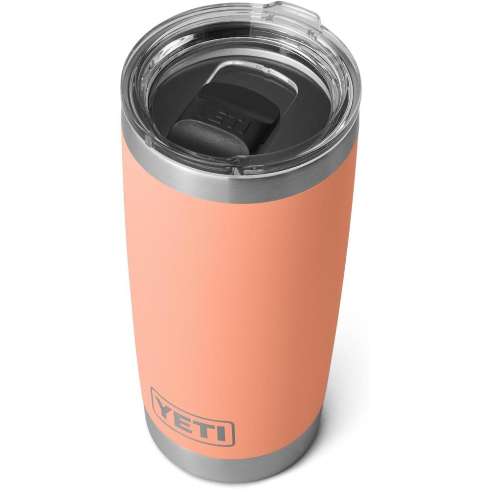 imageYETI Rambler 20 oz Stainless Steel Vacuum Insulated Tumbler wMagSlider LidLow Country Peach