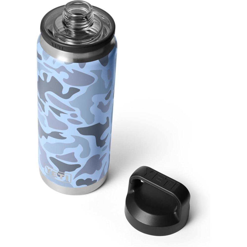 imageYETI Rambler 26 oz Bottle Leakproof Vacuum Insulated Stainless Steel with Chug Cap Blue Camo