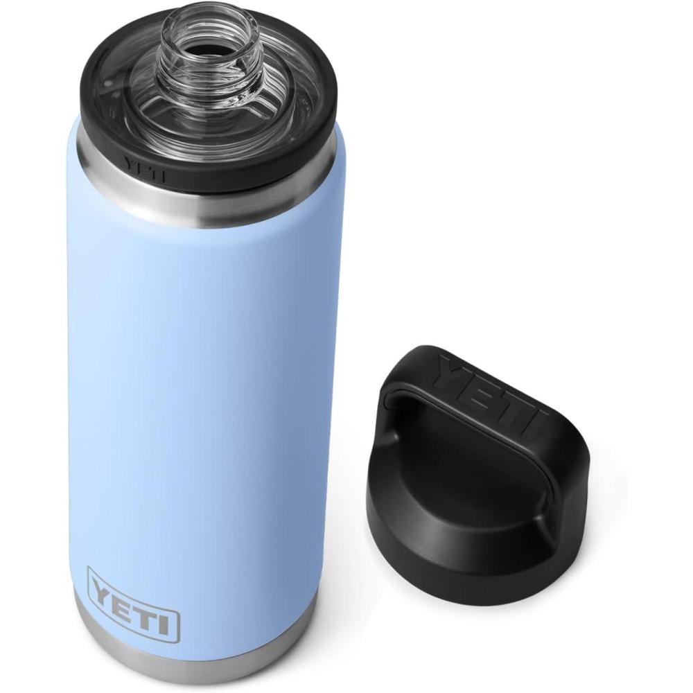 imageYETI Rambler 26 oz Bottle Vacuum Insulated Leakproof Stainless Steel with Chug CapBig Sky Blue