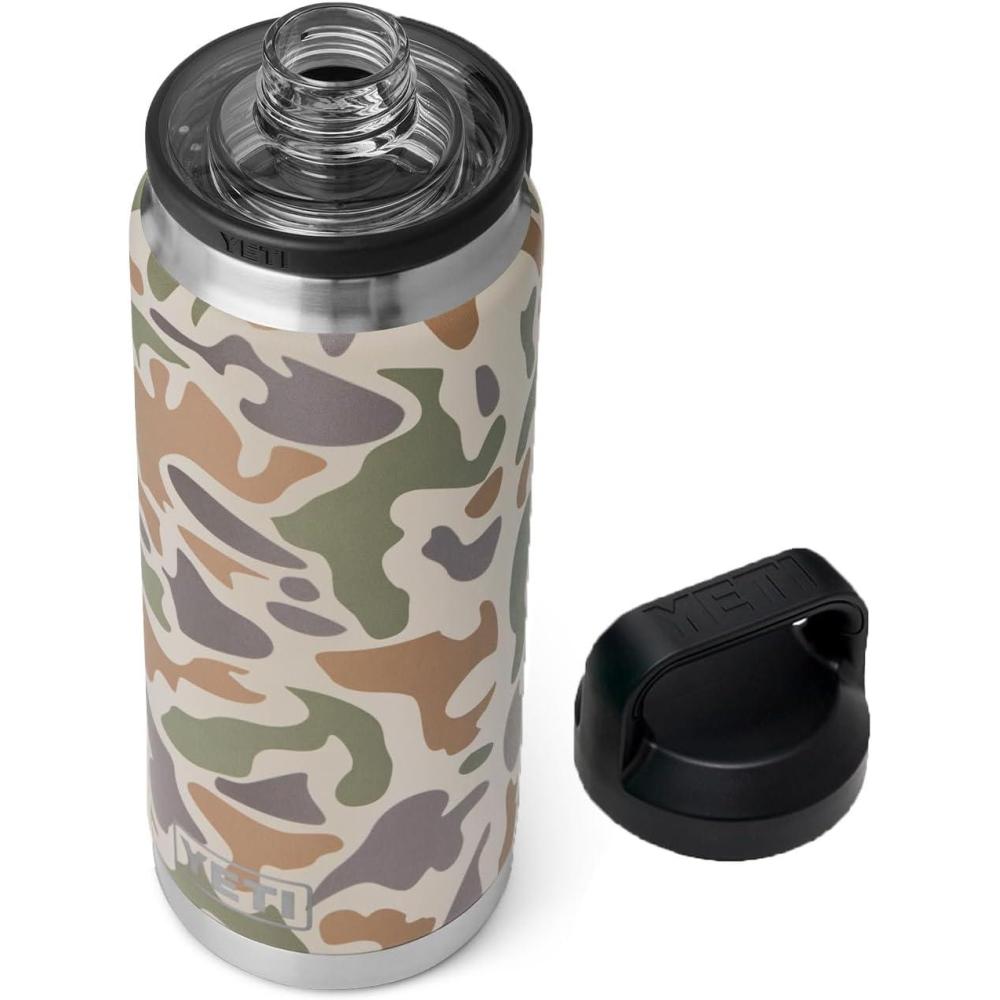 imageYETI Rambler 26 oz Bottle Vacuum Insulated Leakproof Stainless Steel with Chug CapTan Camo