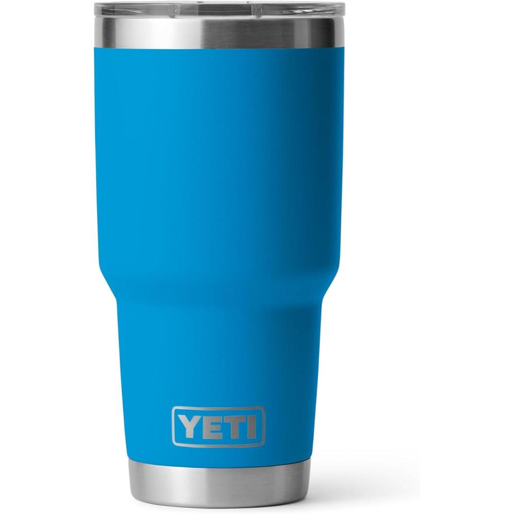 imageYETI Rambler 30 oz Stainless Steel Vacuum Insulated Tumbler wMagSlider Lid SeafoamBig Wave Blue