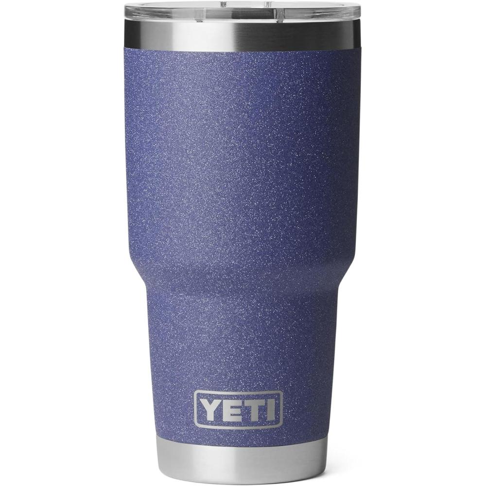 imageYETI Rambler 30 oz Stainless Steel Vacuum Insulated Tumbler wMagSlider Lid SeafoamMoon Dust  Textured