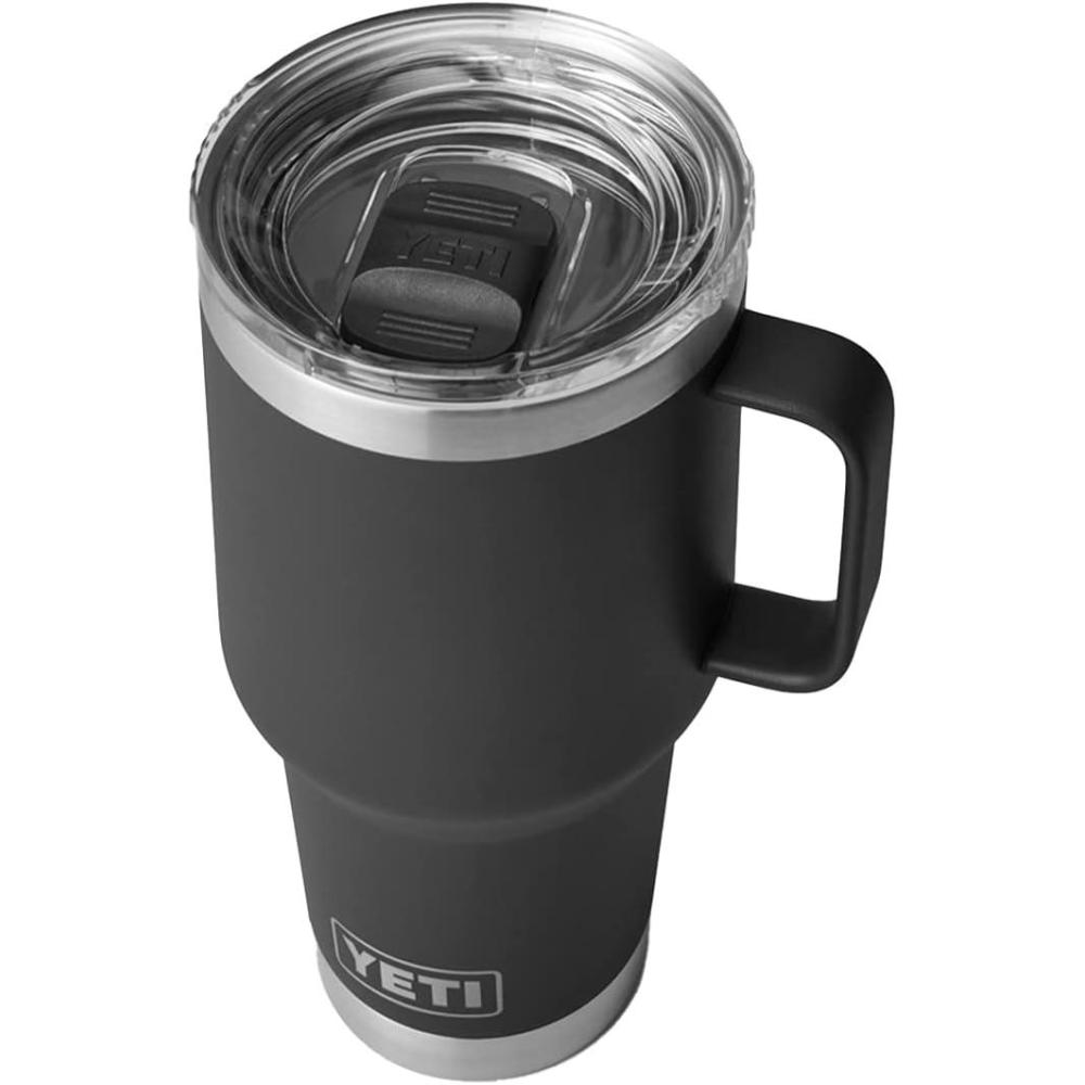 imageYETI Rambler 30 oz Travel Mug Stainless Steel Vacuum Insulated with Stronghold LidBlack
