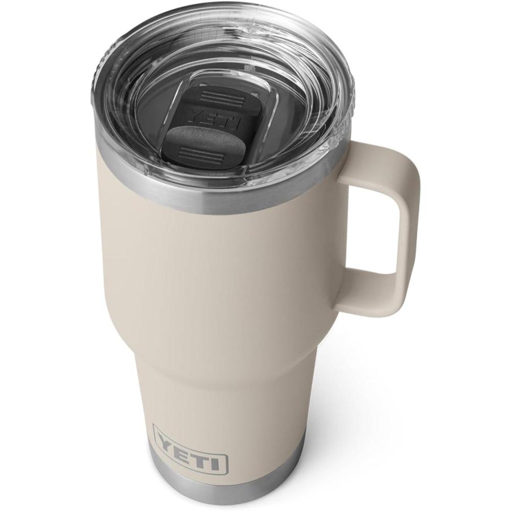 imageYETI Rambler 30 oz Travel Mug Stainless Steel Vacuum Insulated with Stronghold LidCape Taupe
