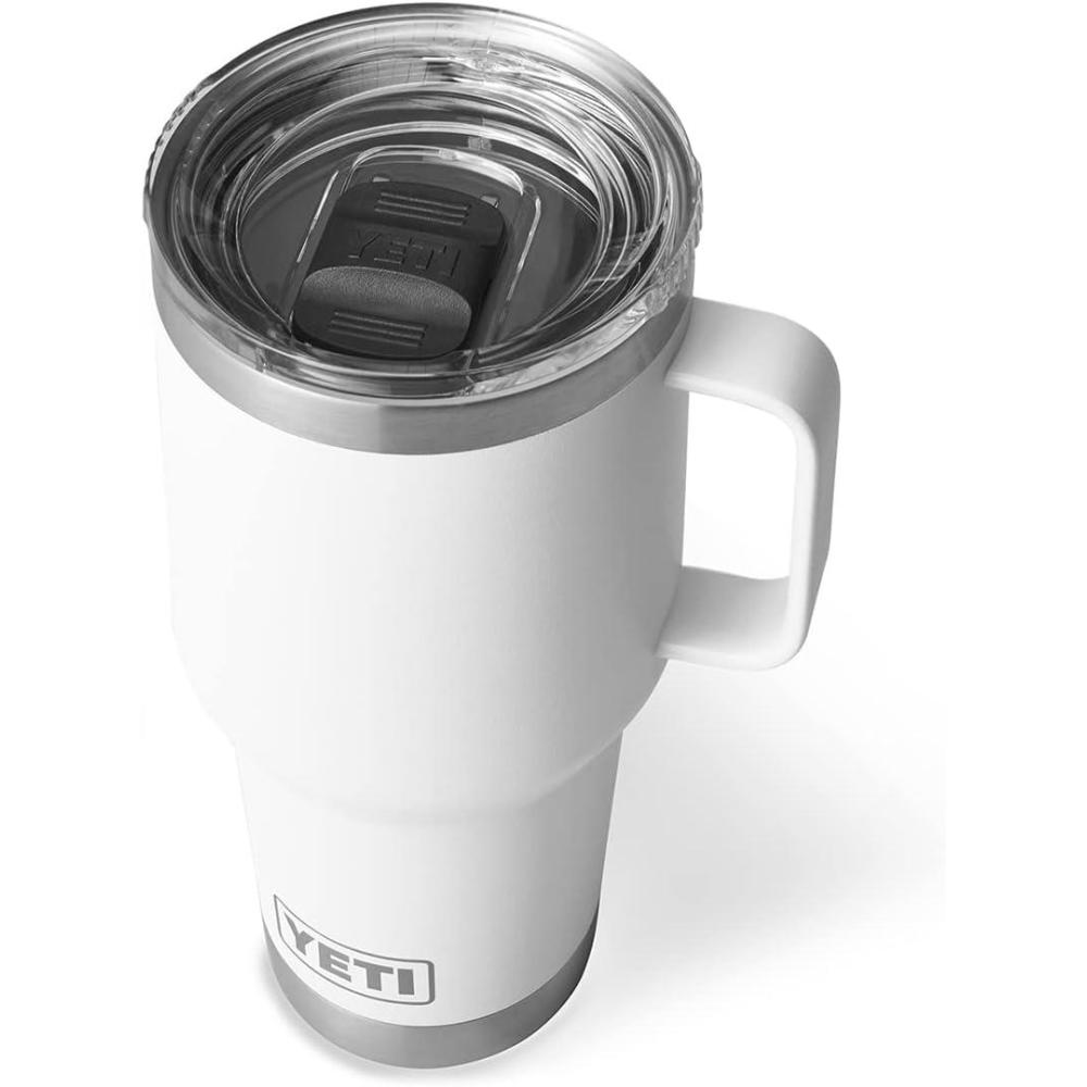 imageYETI Rambler 30 oz Travel Mug Stainless Steel Vacuum Insulated with Stronghold LidWhite