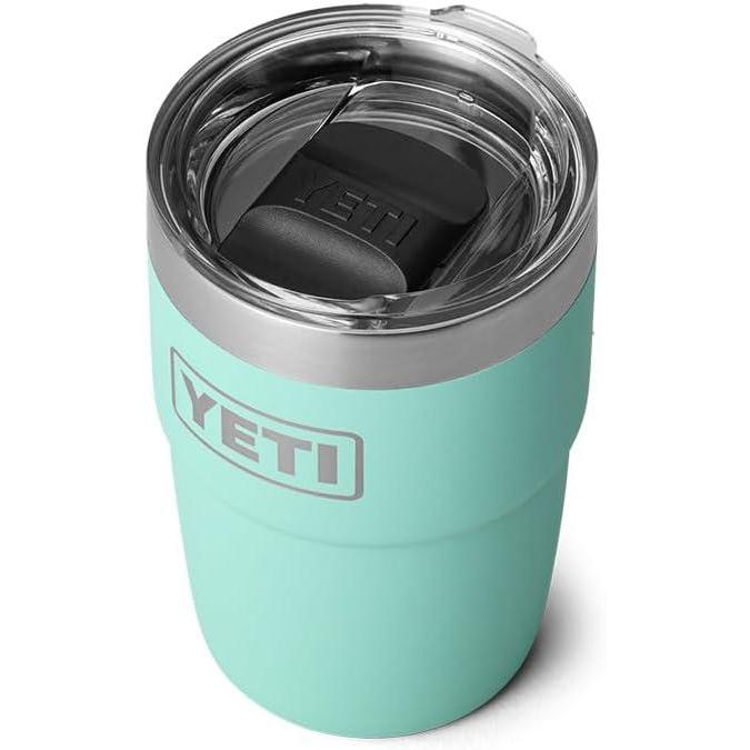 imageYETI Rambler 8 oz Stackable Cup Stainless Steel Vacuum Insulated Espresso Cup with MagSlider LidSeafoam