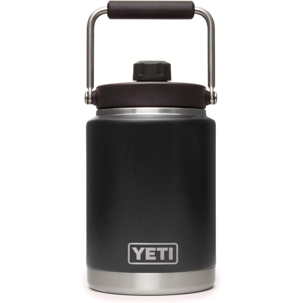imageYETI Rambler Half Gallon Jug Vacuum Insulated Leakproof Stainless Steel with MagCapBlack