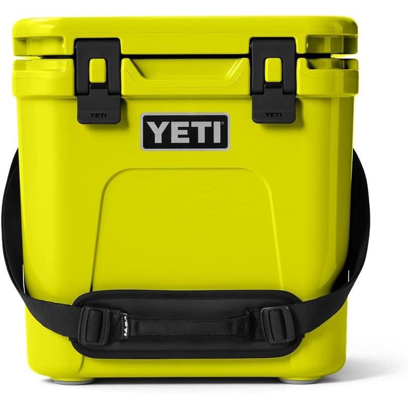 imageYETI Roadie 24 20 Hard Cooler with DoubleDuty Shoulder Strap and Drain PlugFirefly Yellow