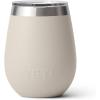 YETI Rambler 10 oz Wine Tumbler, Vacuum Insulated, Stainless Steel with MagSlider Lid, Navy(Cape Taupe)