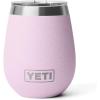 YETI Rambler 10 oz Wine Tumbler, Vacuum Insulated, Stainless Steel with MagSlider Lid, Navy(Cherry Blossom – Textured)