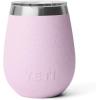 YETI Rambler 10 oz Wine Tumbler, Vacuum Insulated, Stainless Steel with MagSlider Lid, Navy(Cherry Blossom – Textured)