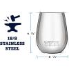 YETI Rambler 10 oz Wine Tumbler, Vacuum Insulated, Stainless Steel with MagSlider Lid, Navy(Navy)