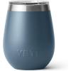 YETI Rambler 10 oz Wine Tumbler, Vacuum Insulated, Stainless Steel with MagSlider Lid, Navy(Nordic Blue)