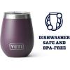 YETI Rambler 10 oz Wine Tumbler, Vacuum Insulated, Stainless Steel with MagSlider Lid, Navy(Nordic Purple)