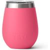 YETI Rambler 10 oz Wine Tumbler, Vacuum Insulated, Stainless Steel with MagSlider Lid, Navy(Tropical Pink)