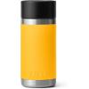 YETI Rambler 12 oz Bottle, Stainless Steel, Vacuum Insulated, with Hot Shot Cap(Alpine Yellow)