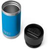 YETI Rambler 12 oz Bottle, Stainless Steel, Vacuum Insulated, with Hot Shot Cap(Big Wave Blue)