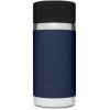 YETI Rambler 12 oz Bottle, Stainless Steel, Vacuum Insulated, with Hot Shot Cap(Navy)