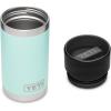 YETI Rambler 12 oz Bottle, Stainless Steel, Vacuum Insulated, with Hot Shot Cap(Seafoam)