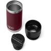 YETI Rambler 12 oz Bottle, Stainless Steel, Vacuum Insulated, with Hot Shot Cap(Wild Vine Red)