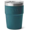 YETI Rambler 16 oz Stackable Tumbler, Vacuum Insulated, Stainless Steel with MagSlider Lid(Agave Teal)