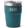 YETI Rambler 16 oz Stackable Tumbler, Vacuum Insulated, Stainless Steel with MagSlider Lid(Agave Teal)