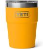 YETI Rambler 16 oz Stackable Tumbler, Vacuum Insulated, Stainless Steel with MagSlider Lid(Beekeeper)