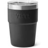 YETI Rambler 16 oz Stackable Tumbler, Vacuum Insulated, Stainless Steel with MagSlider Lid(Black)
