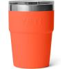 YETI Rambler 16 oz Stackable Tumbler, Vacuum Insulated, Stainless Steel with MagSlider Lid(Papaya)
